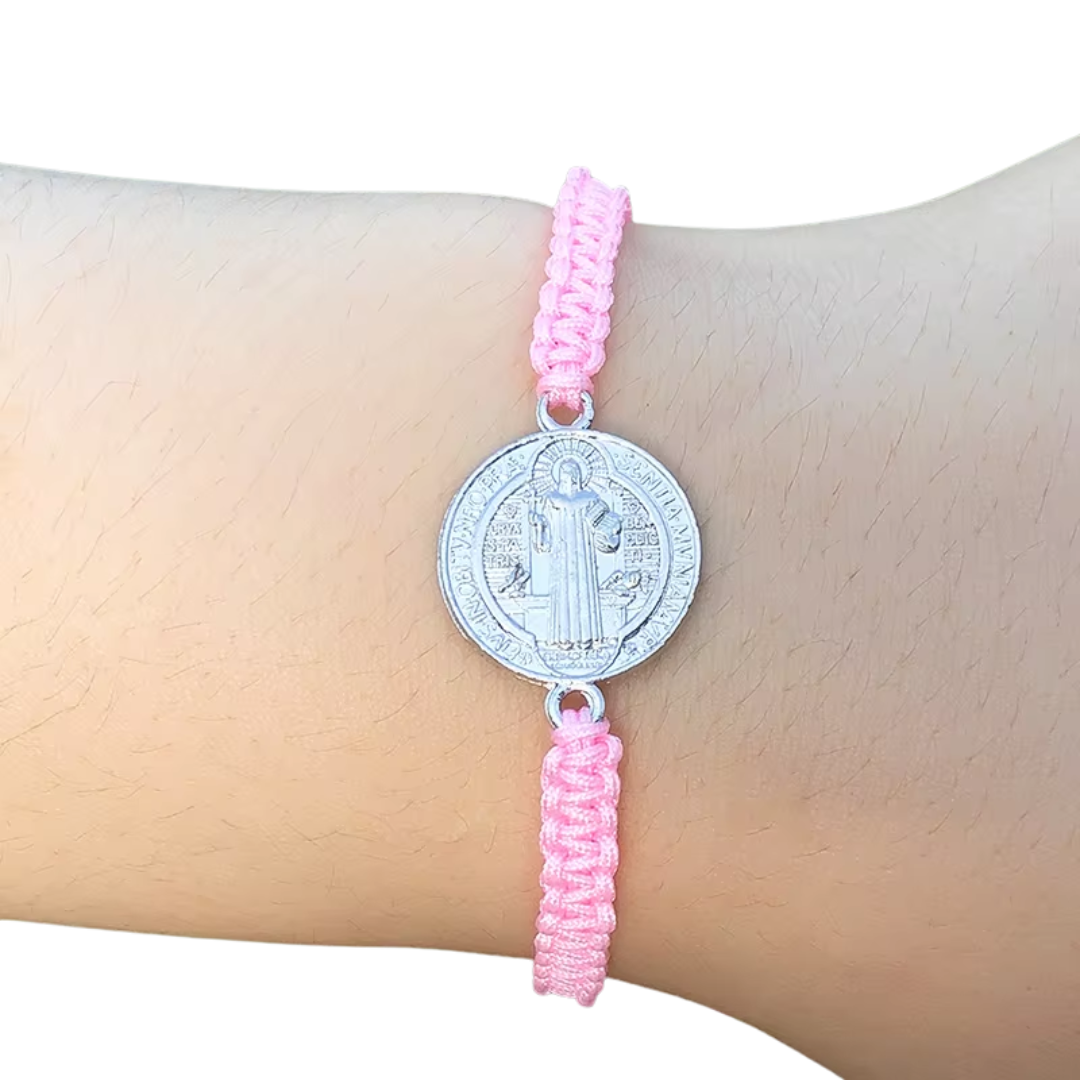 Saint Benedict Protection Cord Bracelet - 7 Colours available