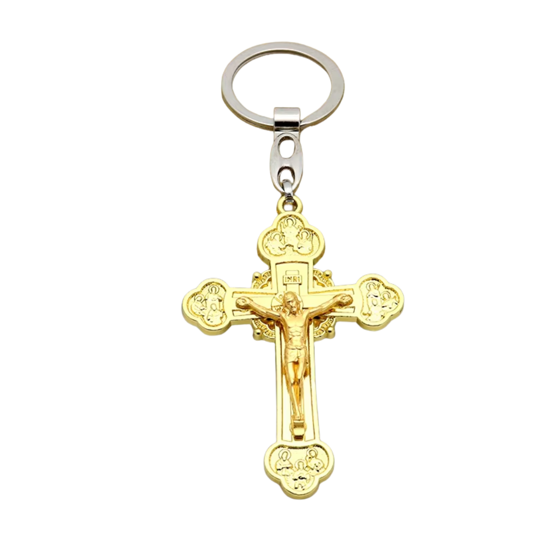 Catholic Crucifix Keychain – Religious Keepsake