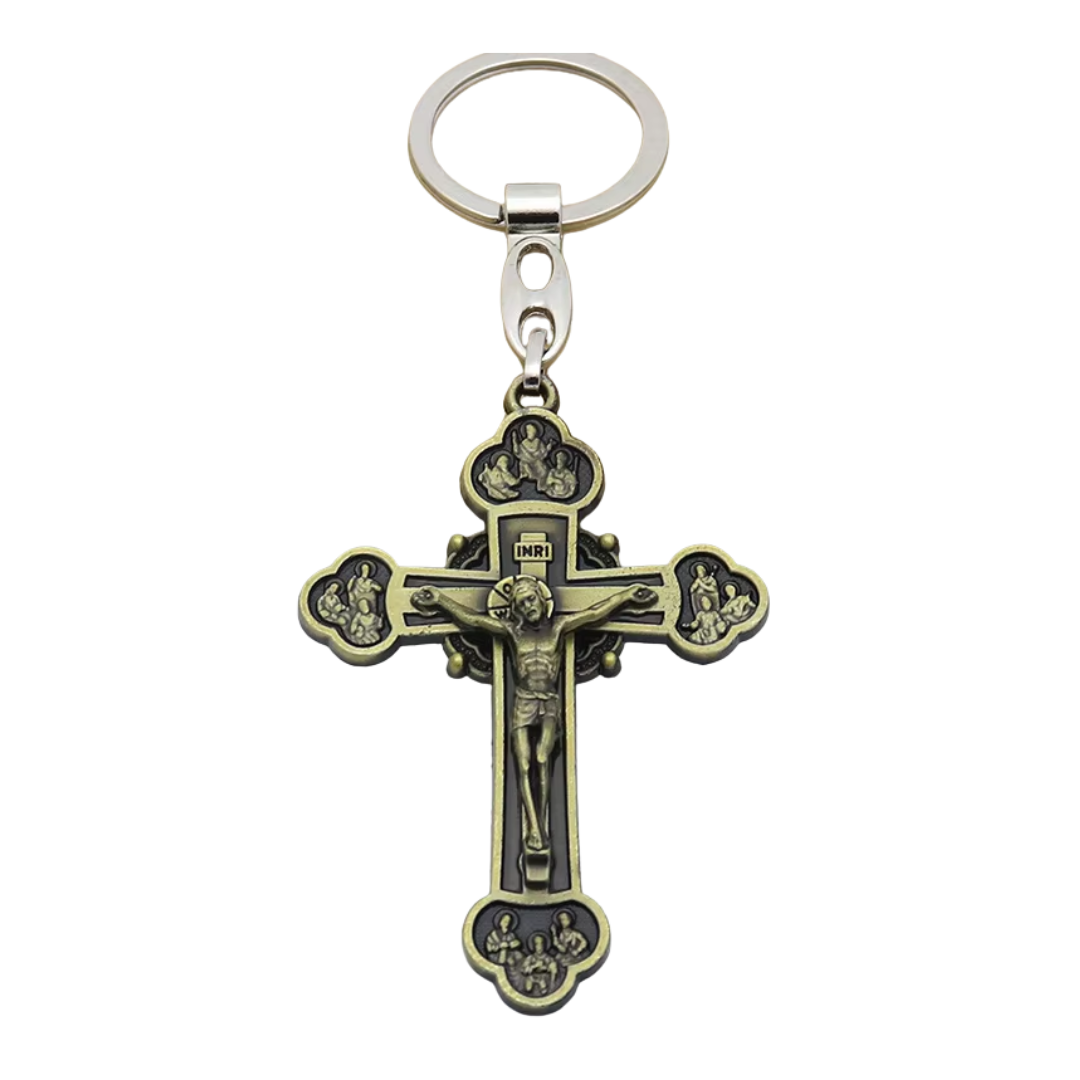 Catholic Crucifix Keychain – Religious Keepsake