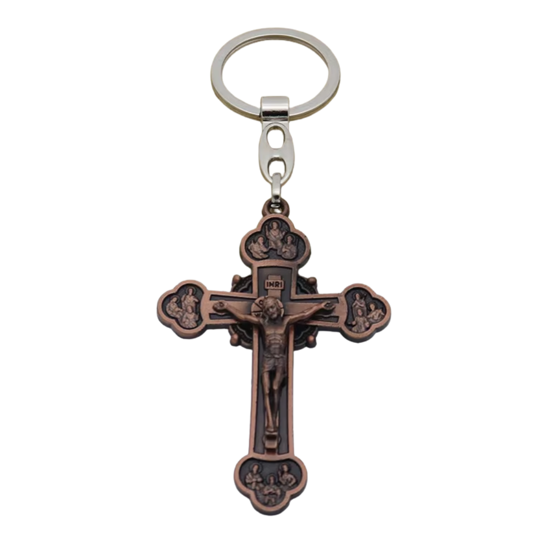 Catholic Crucifix Keychain – Religious Keepsake