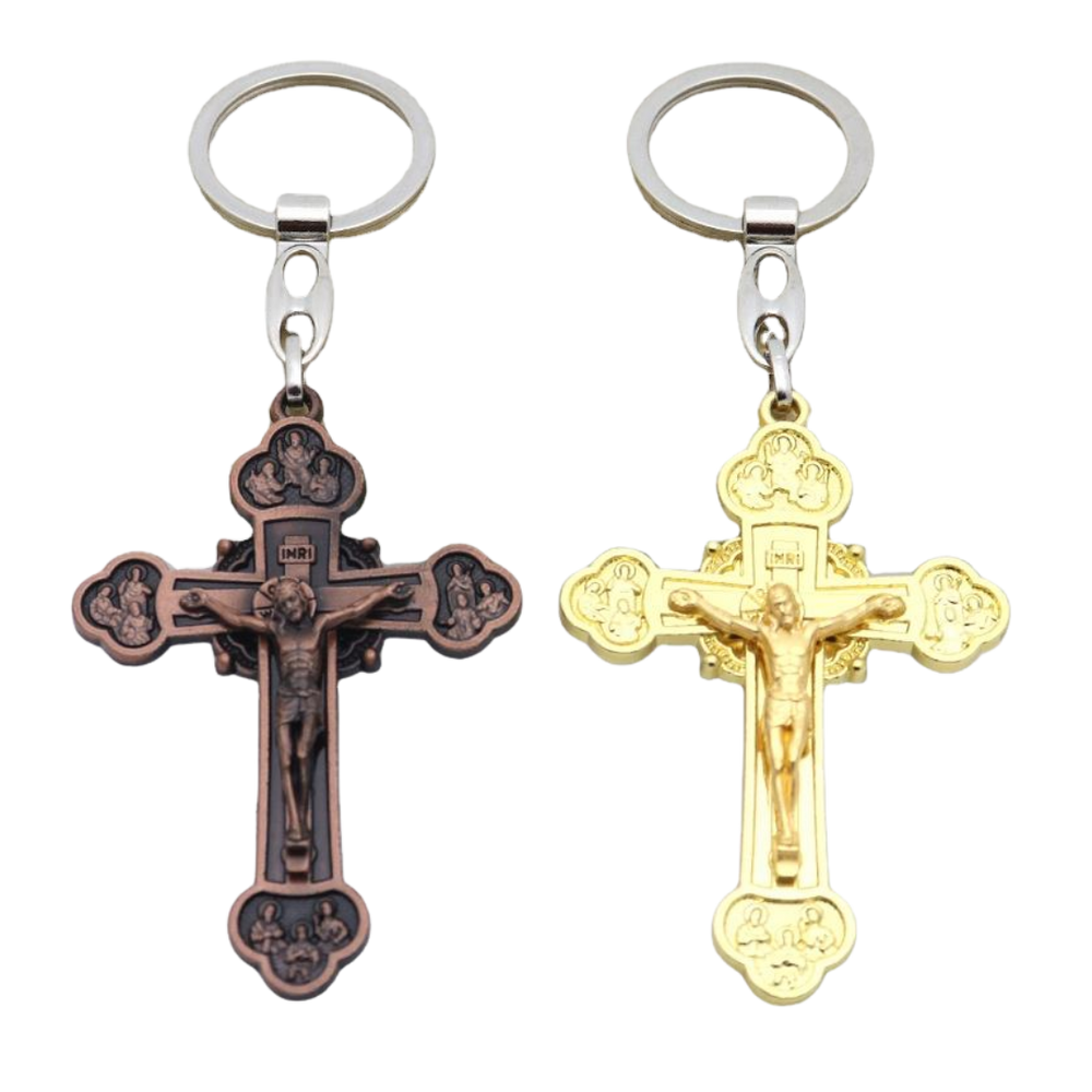 Catholic Crucifix Keychain – Religious Keepsake