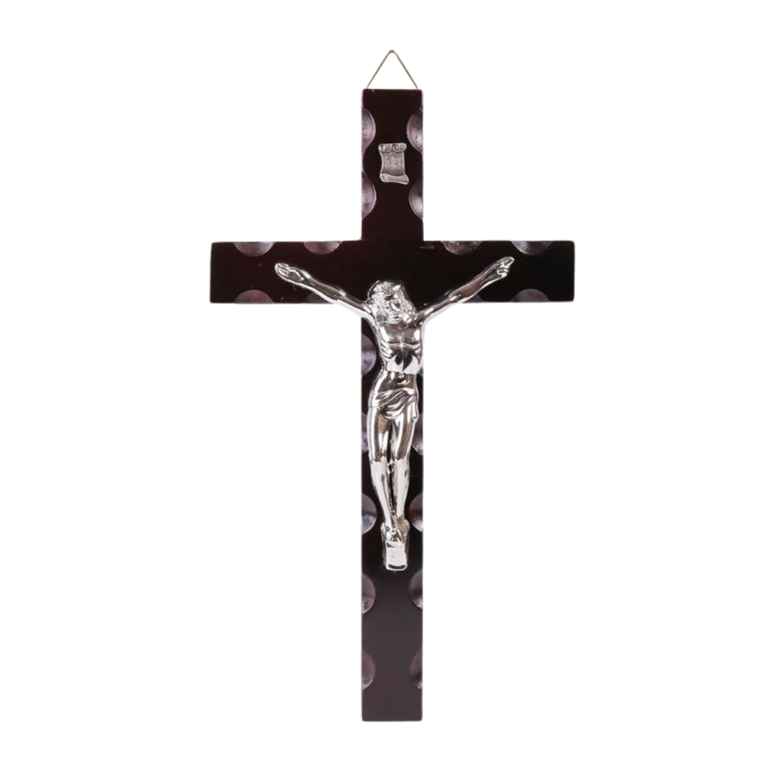 Wooden Crucifix with Metal Corpus