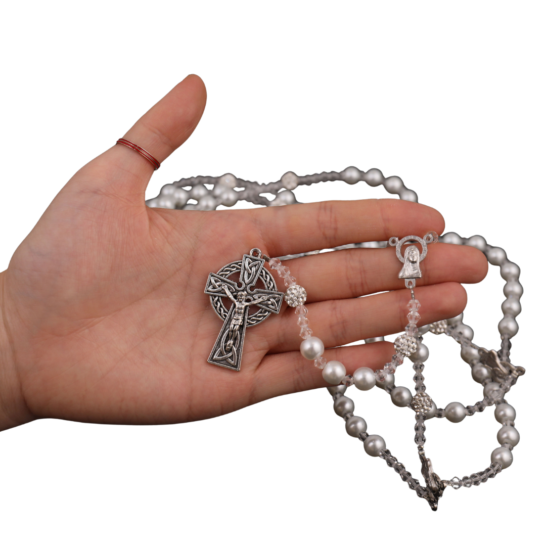 Clear Wedding Lasso Rosary