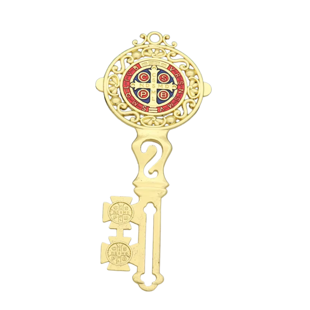 Saint Benedict Key Medal Wall Blessing Ornament