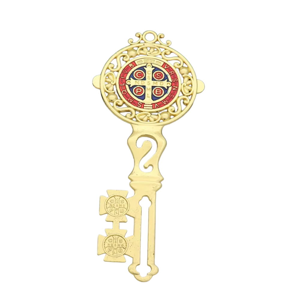 Saint Benedict Key Medal Wall Blessing Ornament