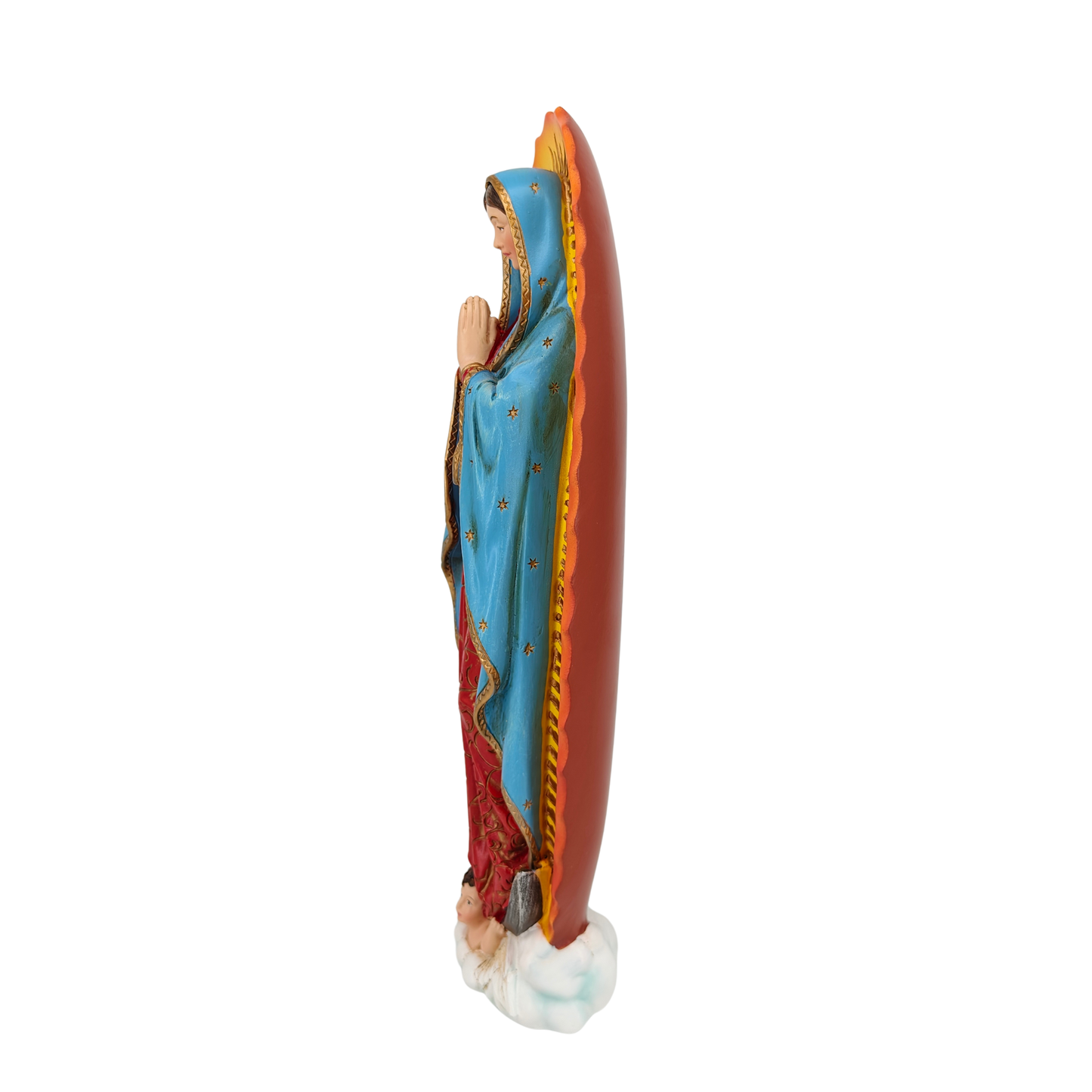 Our Lady of Guadalupe Ornamental Statue Figurine - Hand Painted Resin - Large (25cm)