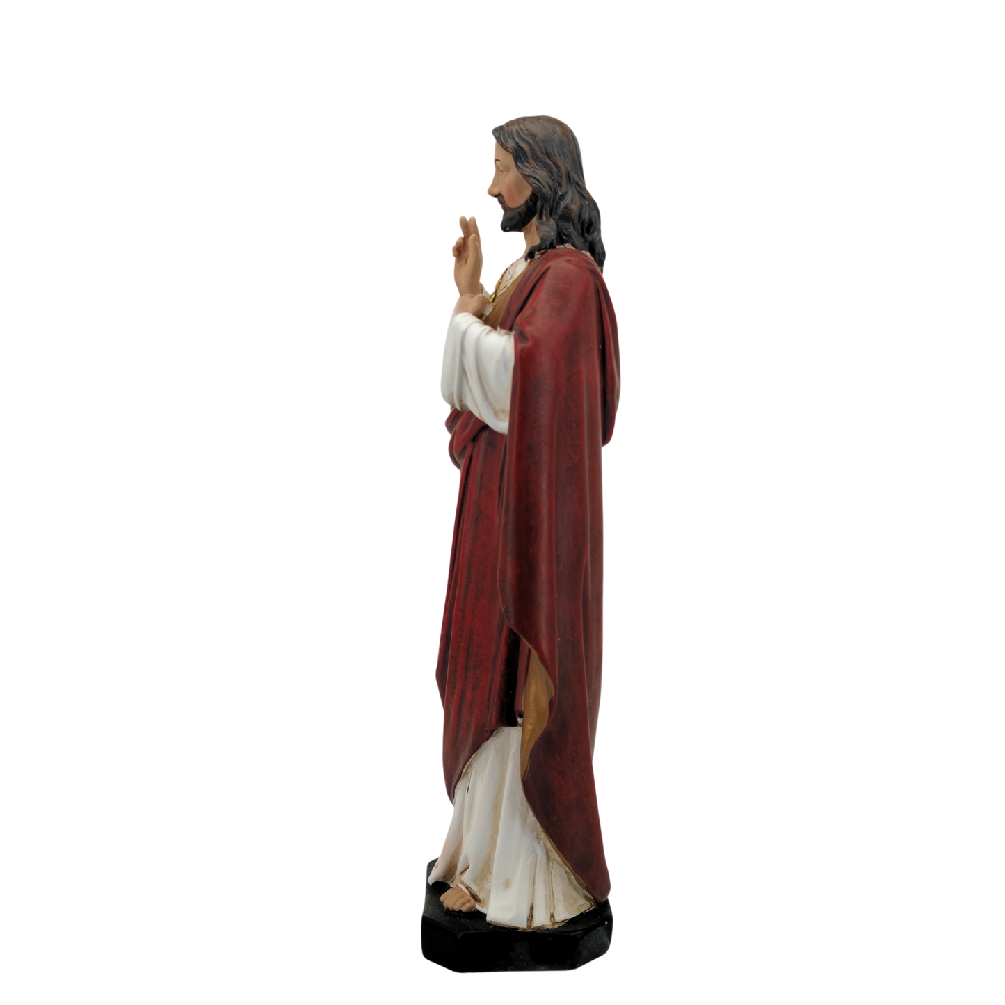 Sacred Heart of Jesus  Ornamental Statue Figurine - Hand Painted Resin - Medium (20cm)
