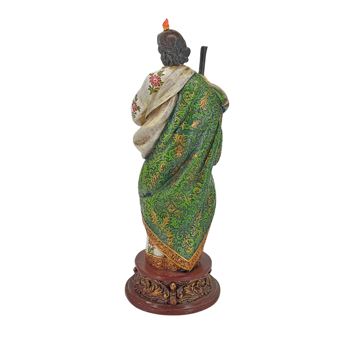 Saint Jude Ornamental Statue Figurine - Hand Painted Resin - Large (24cm)