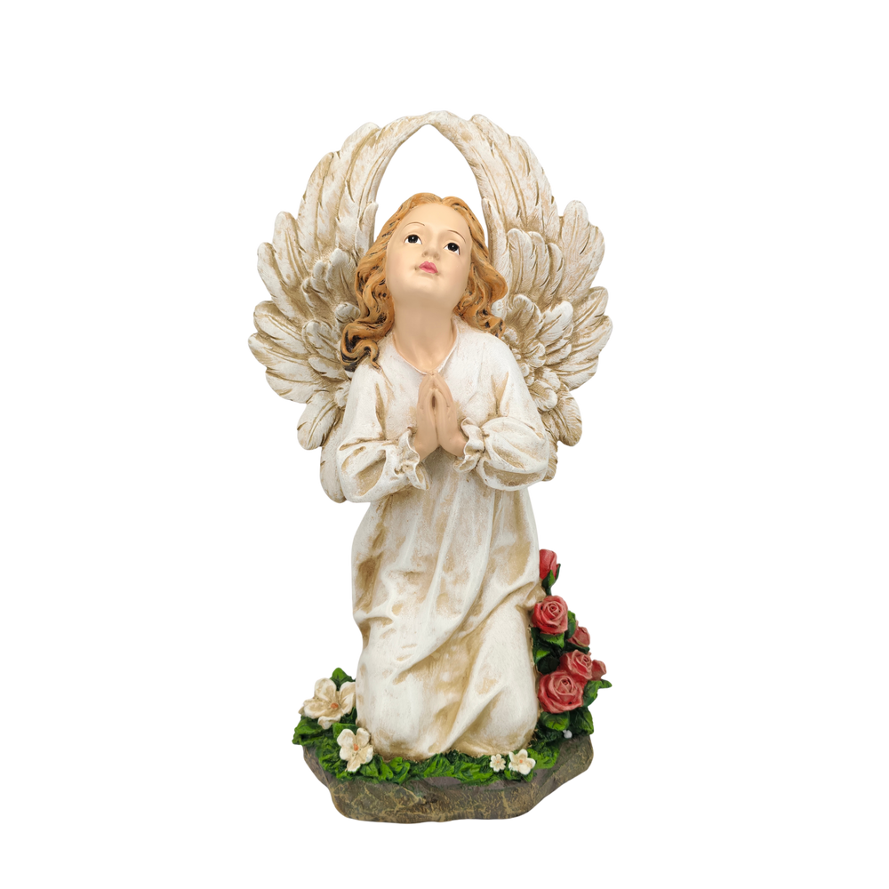 Angel Ornamental Statue Figurine - Hand Painted Resin - Extra Large (40cm)