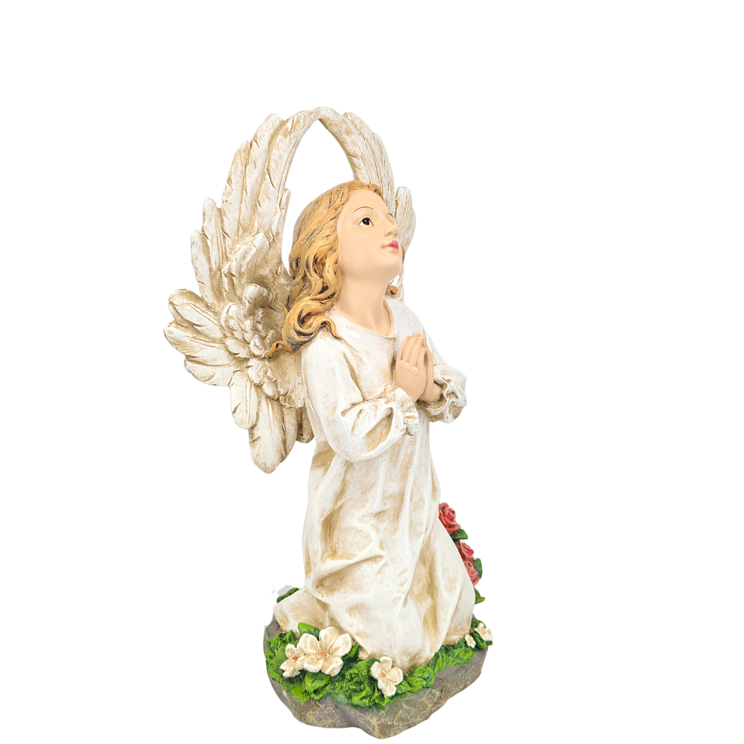 Angel Ornamental Statue Figurine - Hand Painted Resin - Extra Large (40cm)