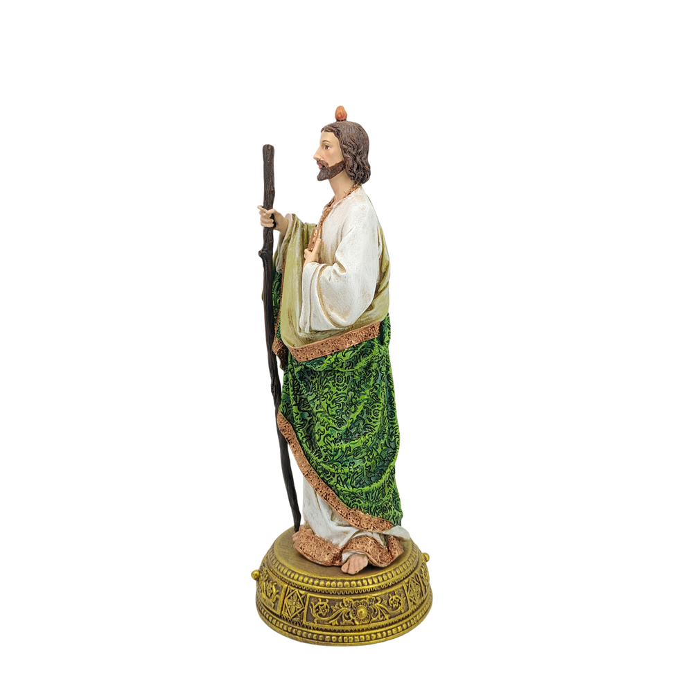 St Jude Ornamental Statue Figurine - Hand Painted Resin - Large (27cm)