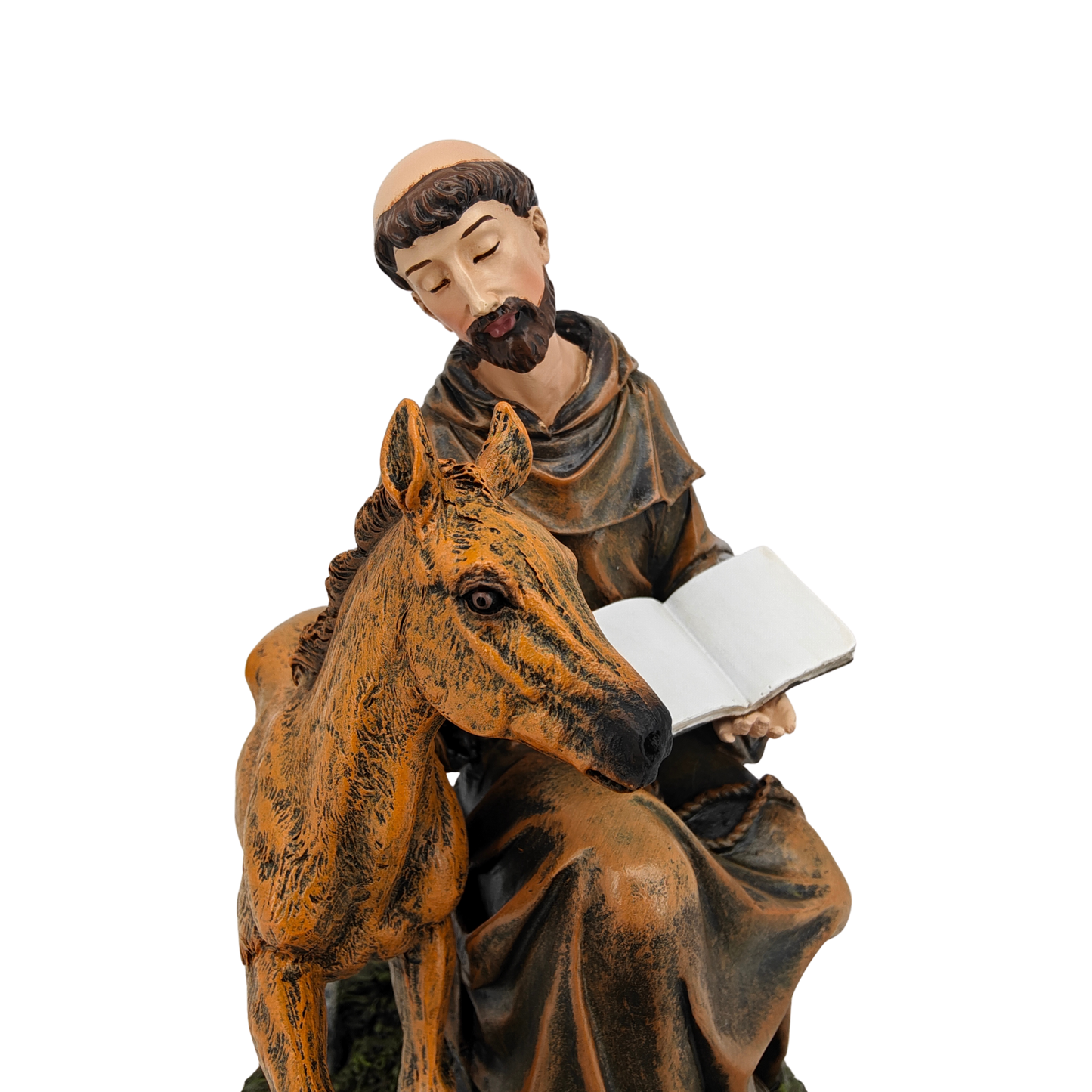 St. Francis Ornamental Statue Figurine - Hand Painted Resin - Medium(21cm)