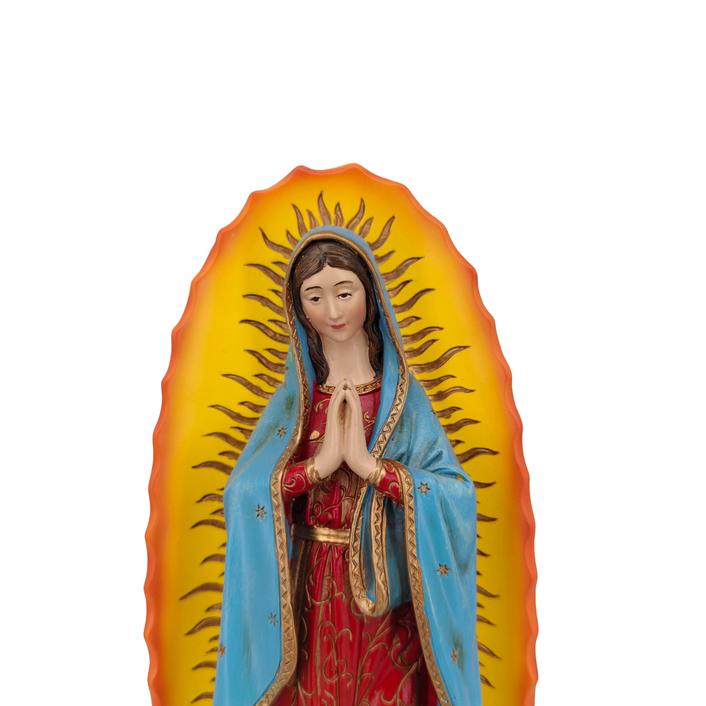 Our Lady of Guadalupe Ornamental Statue Figurine - Hand Painted Resin - Large (25cm)