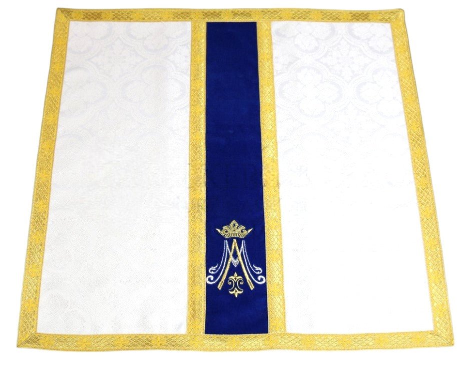 Marian Chalice Veil — Damask Fabric - JMJ Catholic Productsvariant
