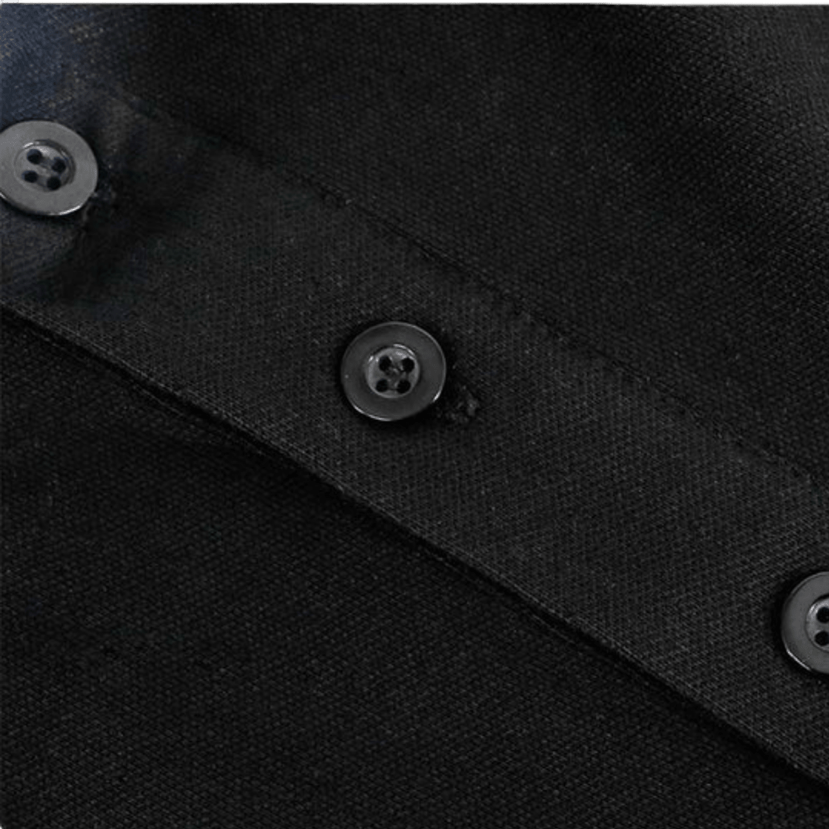 Men's Traditional Clergy Polo Shirt — Short Sleeve, Tab Collar, Black (100% Cotton) - JMJ Catholic Productsvariant