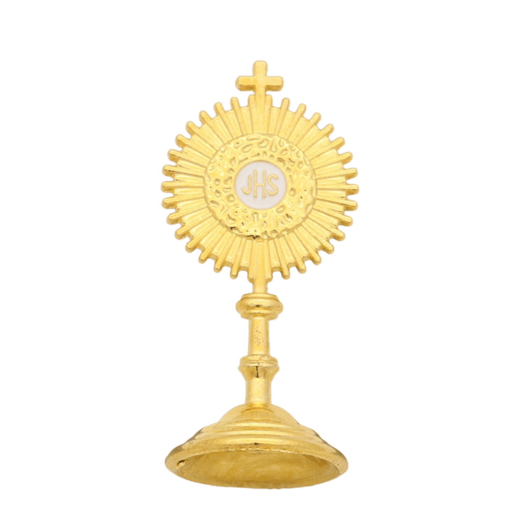 Miniature Gold Monstrance - JMJ Catholic Productsvariant
