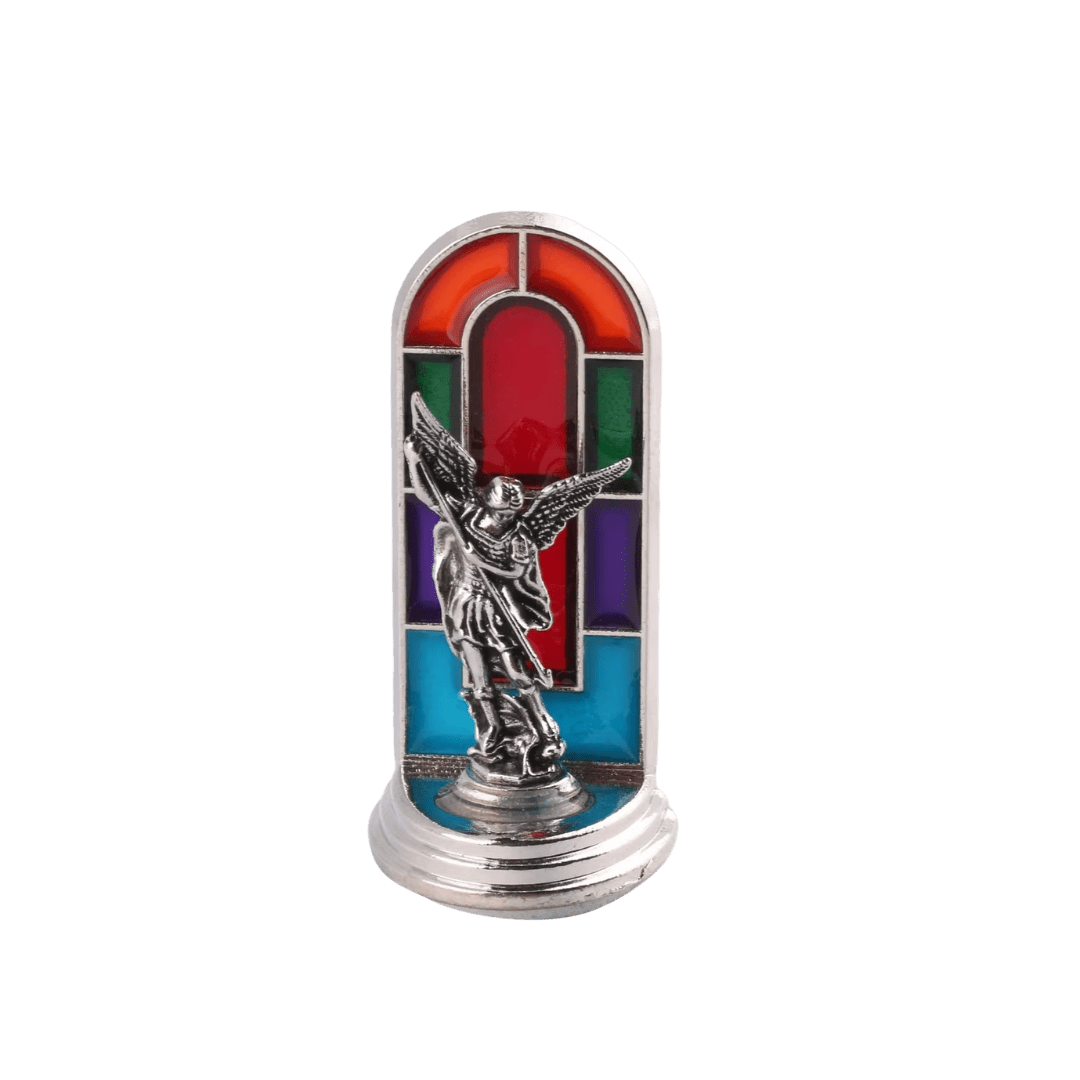 Miniature Stained Glass Religious Statues - 6 Styles available - JMJ Catholic Productsvariant