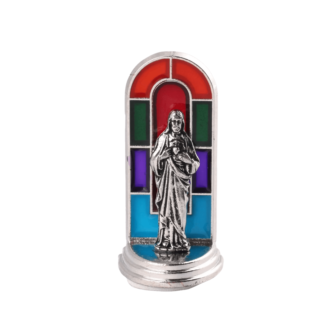 Miniature Stained Glass Religious Statues - 6 Styles available - JMJ Catholic Productsvariant