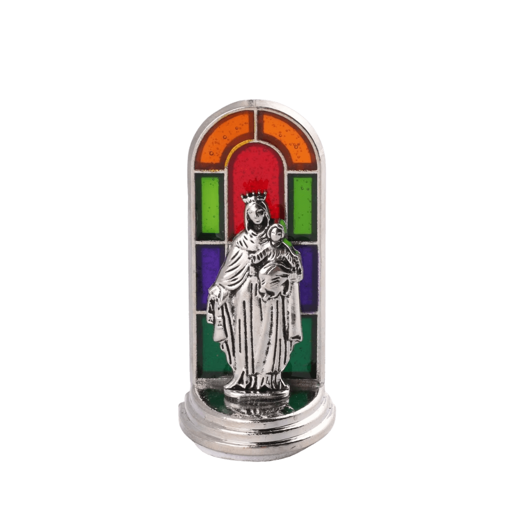 Miniature Stained Glass Religious Statues - 6 Styles available - JMJ Catholic Productsvariant