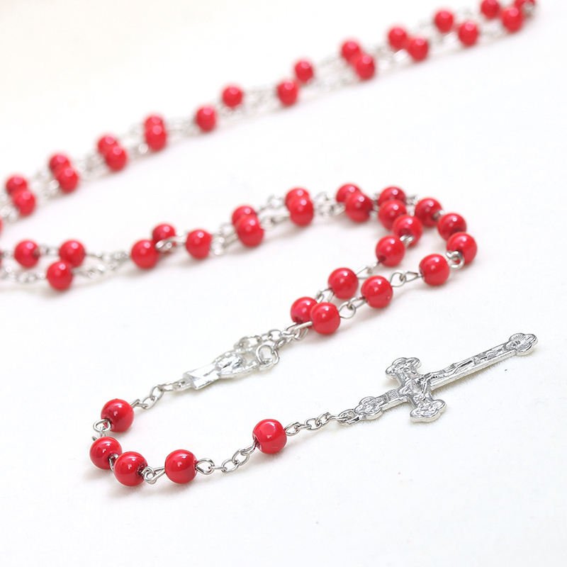 Multi-Colour Rosary with Crucifix - Available in 7 Colours - JMJ Catholic Productsvariant