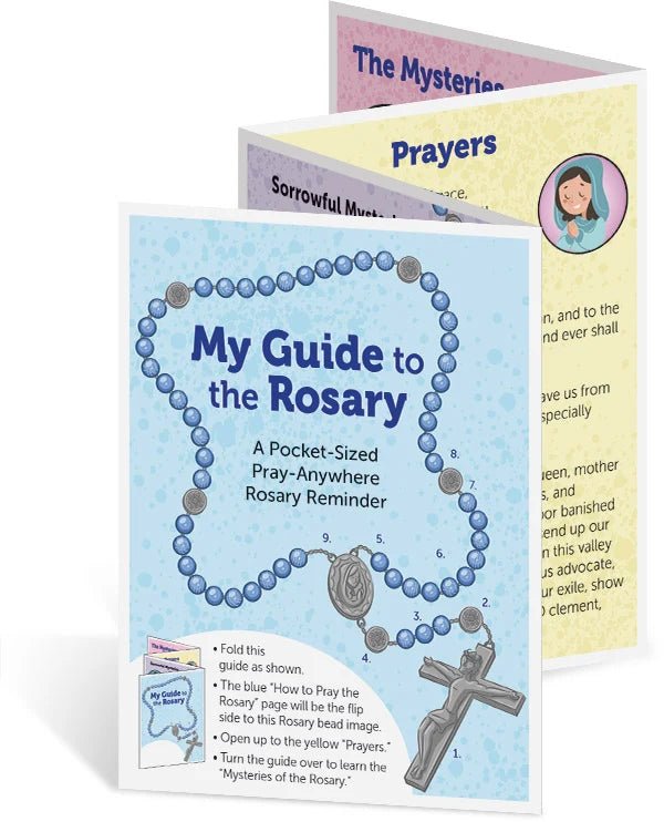 My Guide to the Rosary (Folded Pocket Rosary Sheet) - JMJ Catholic Products#variant