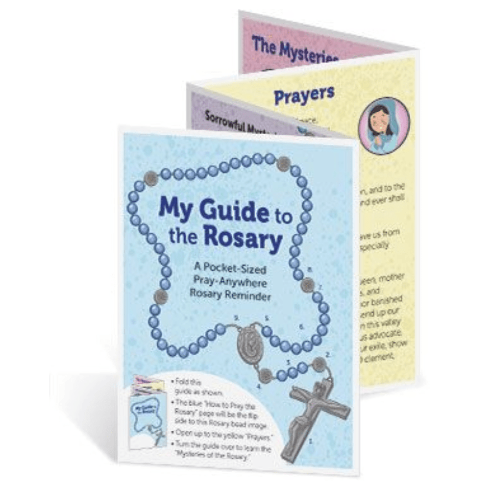 My Guide to the Rosary (Folded Pocket Rosary Sheet) - JMJ Catholic Productsvariant