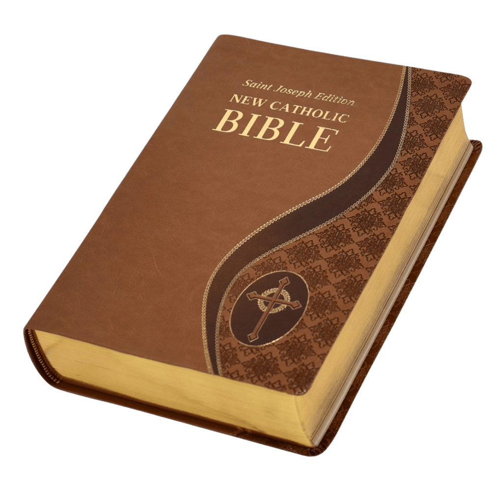 New Catholic Bible (St. Joseph) Tan Duralux Giant Type (Large Print) - JMJ Catholic Productsvariant