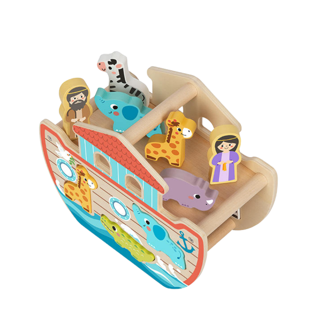Noah's Ark Wooden Sorting Toy — a Playful Introduction to God's Word (14 Pieces) - JMJ Catholic Productsvariant