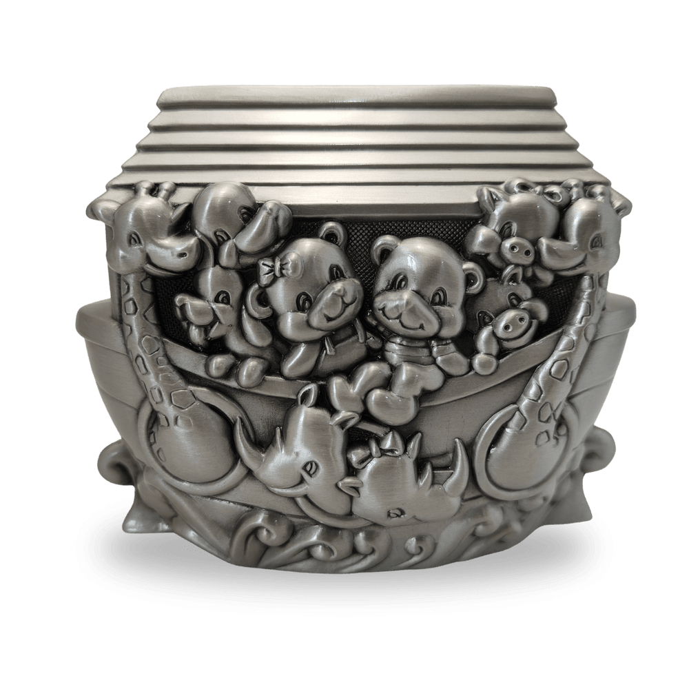 Noah's Ark Zinc Alloy Money Box — Special Occasion Keepsake for Children - JMJ Catholic Productsvariant