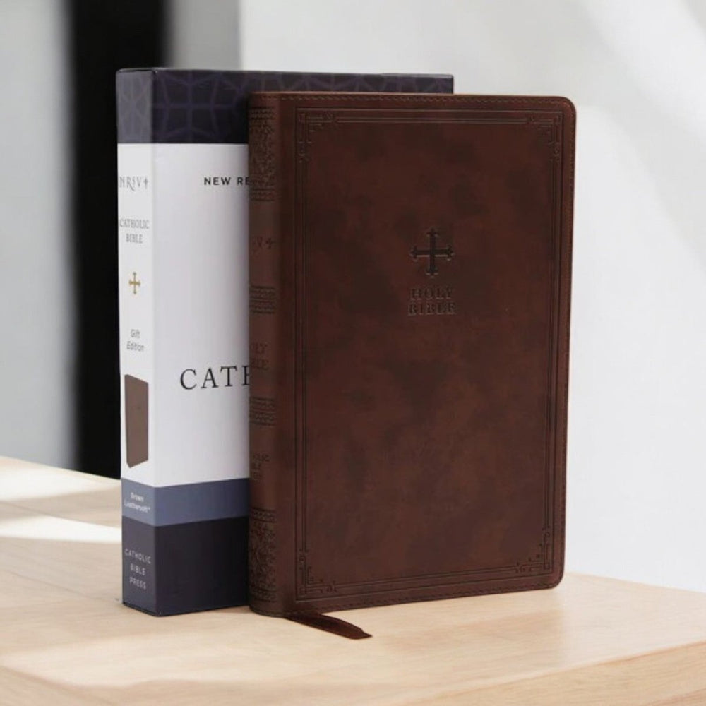 NRSV Catholic Bible — Gift Edition (Brown) - JMJ Catholic Productsvariant