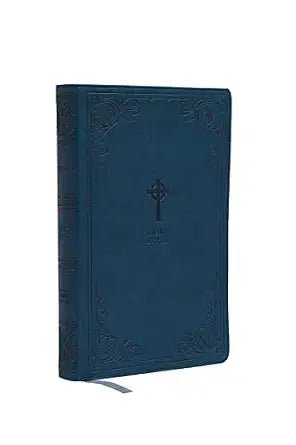 NRSV Catholic Bible - Gift Edition (Teal) with Gold-Gilded Page Edges - JMJ Catholic Products#variant