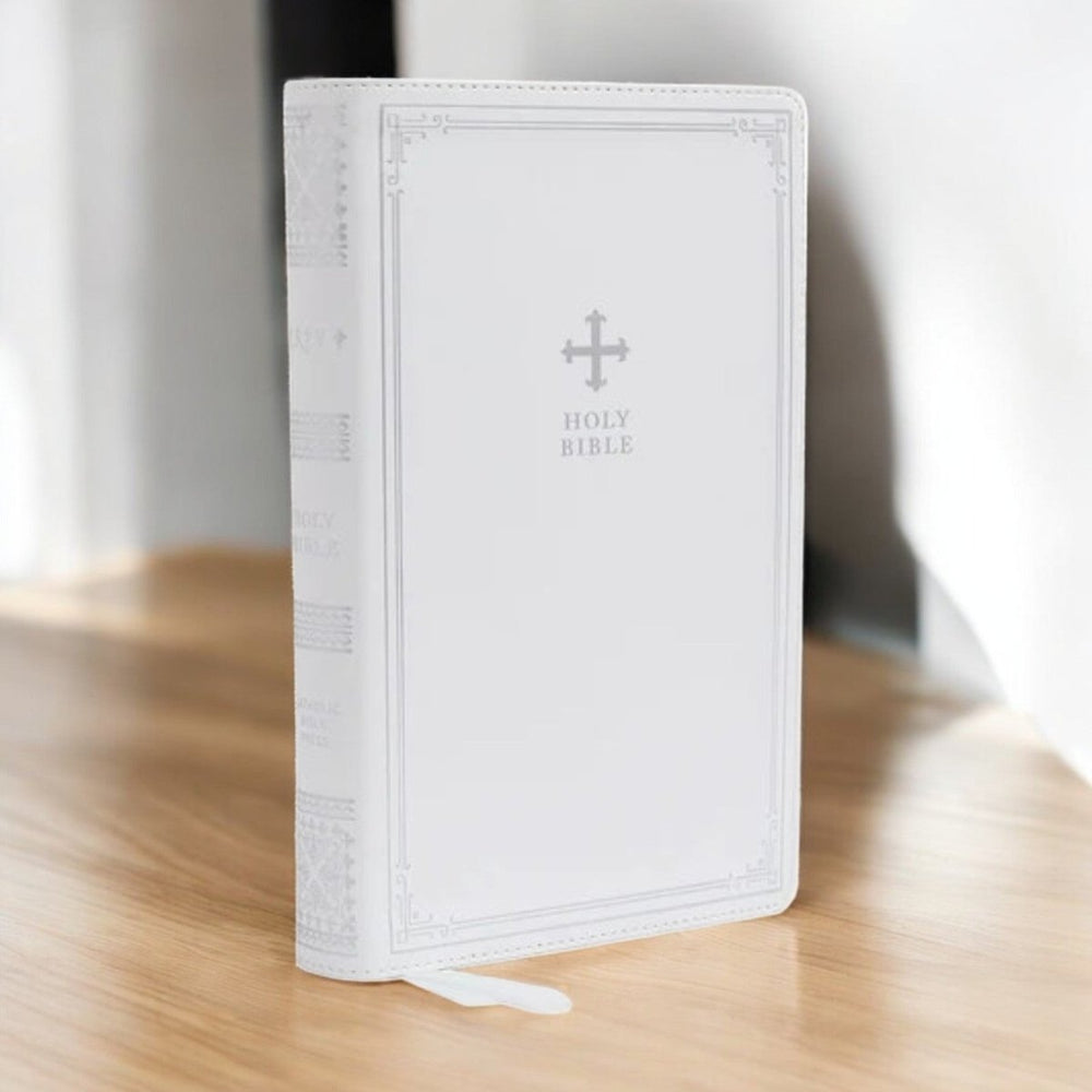 NRSV Catholic Bible — Gift Edition (White) - JMJ Catholic Productsvariant