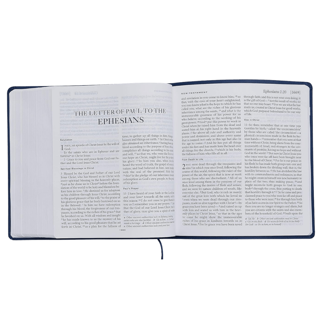 NRSV XL Catholic Edition (Navy) Bible Large Print - JMJ Catholic Productsvariant