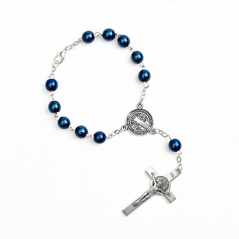 One Decade Rosary - Holy Mary and Saint Benedict - 2 Styles Available - JMJ Catholic Productsvariant
