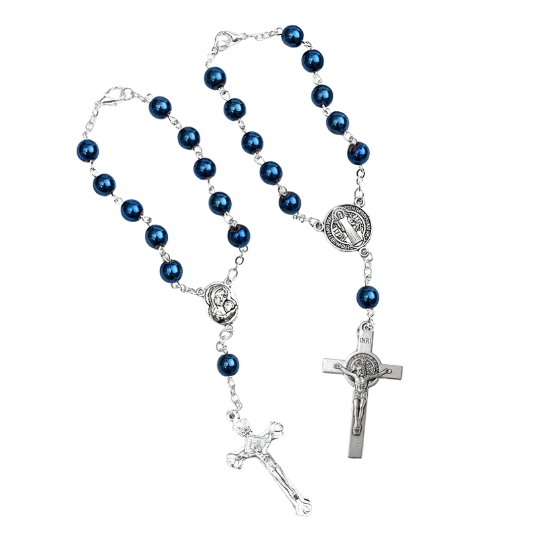 One Decade Rosary - Holy Mary and Saint Benedict - 2 Styles Available - JMJ Catholic Productsvariant