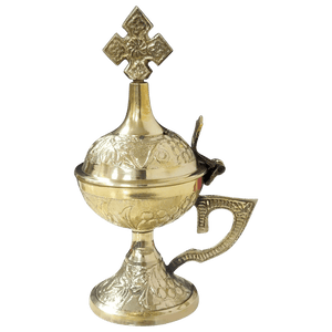 Ornate Brass Incense Burner — Hand-Crafted Devotional Censer - image 3