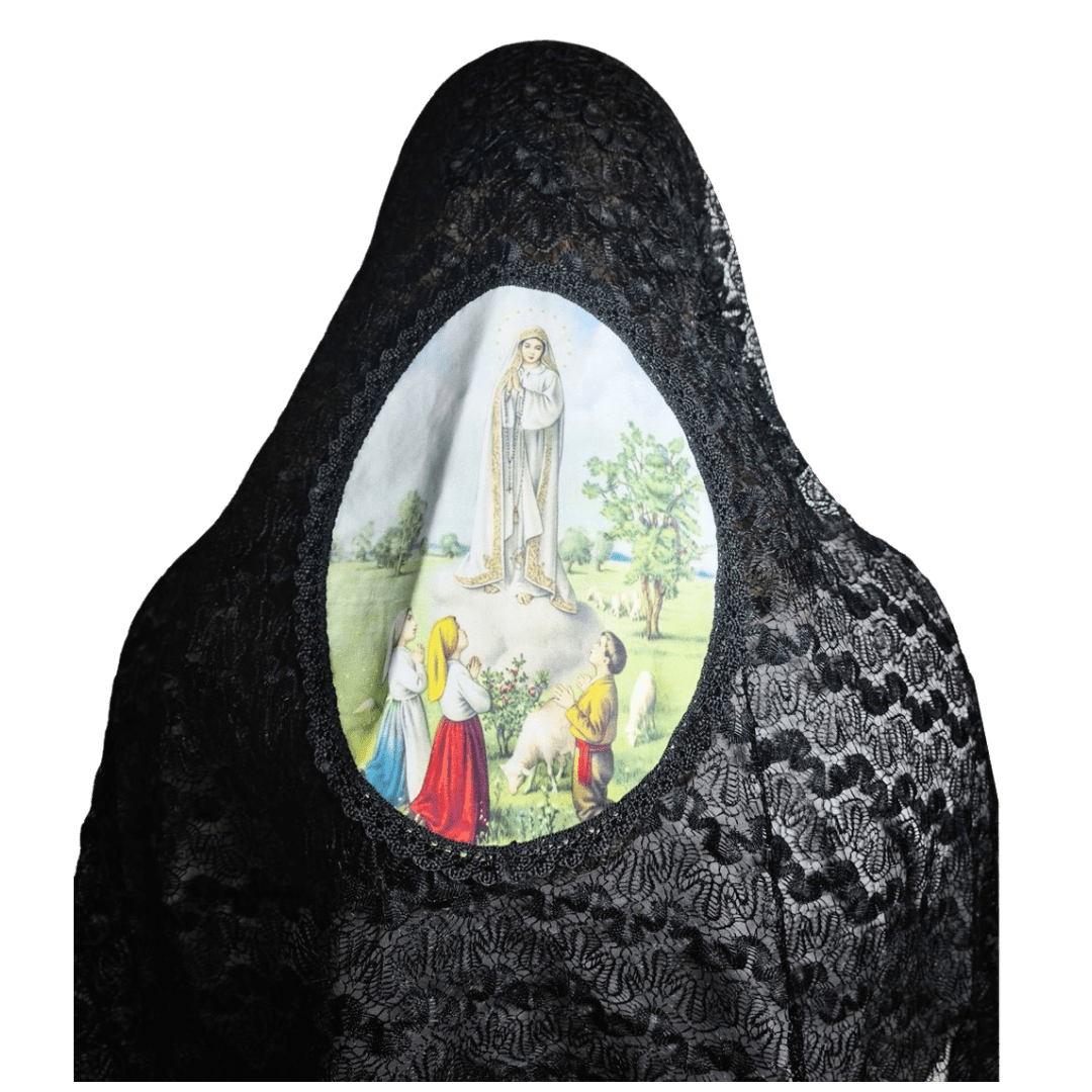 Our Lady of Fatima Mantilla — Graceful Black Lace