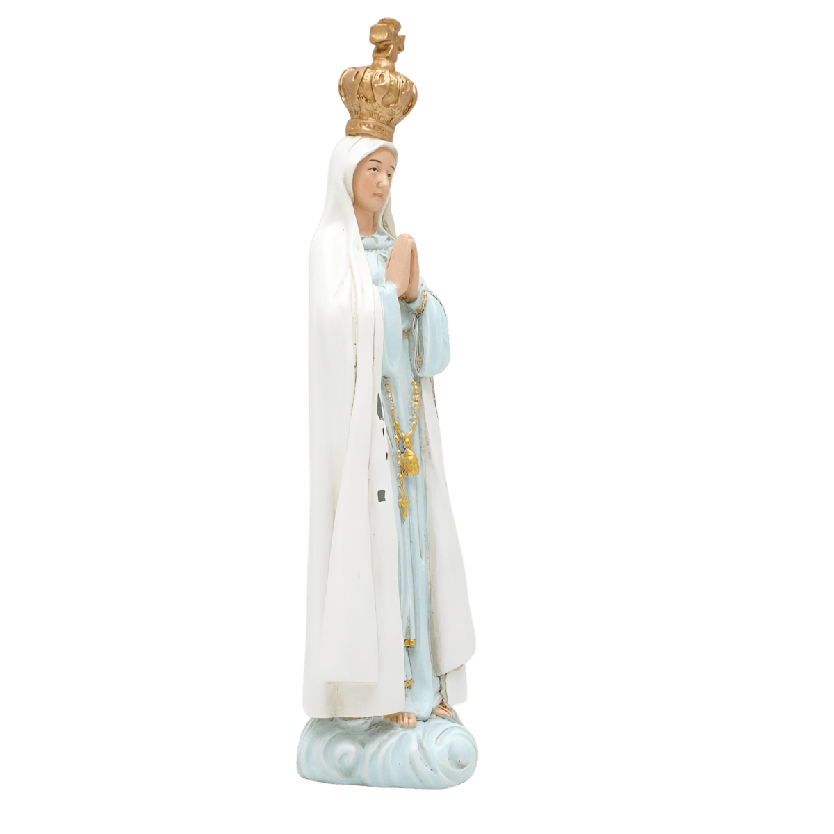 Our Lady of Fatima — Serene Hand-Painted Resin Statue (Medium, 15cm) - JMJ Catholic Productsvariant