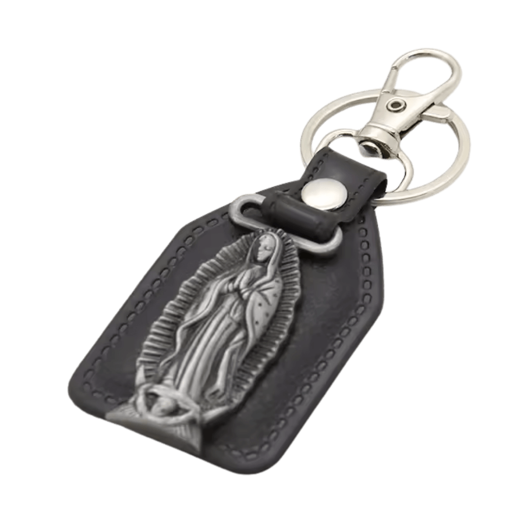 Our Lady of Guadalupe Catholic Leatherette Keyring – 9.5 × 4 cm - JMJ Catholic Productsvariant