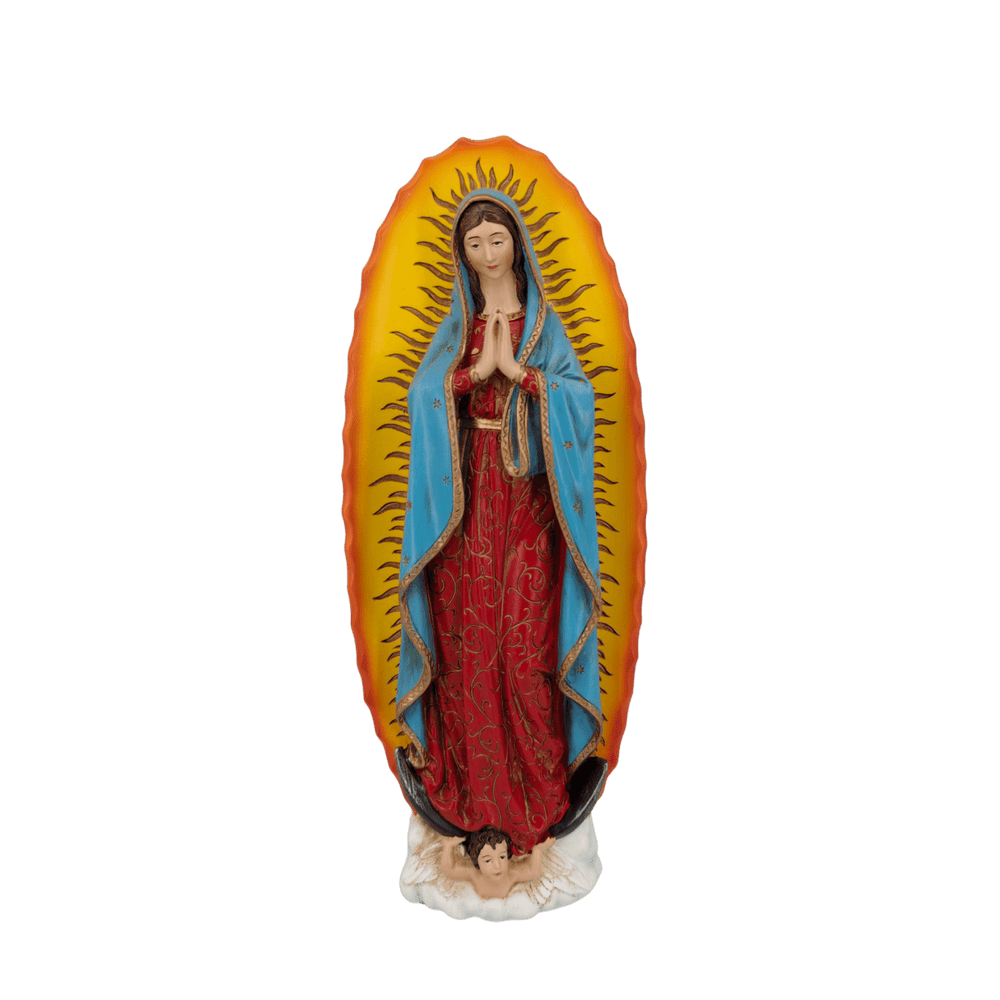 Our Lady of Guadalupe — Graceful Hand-Painted Resin Statue (Large, 25cm) - JMJ Catholic Productsvariant