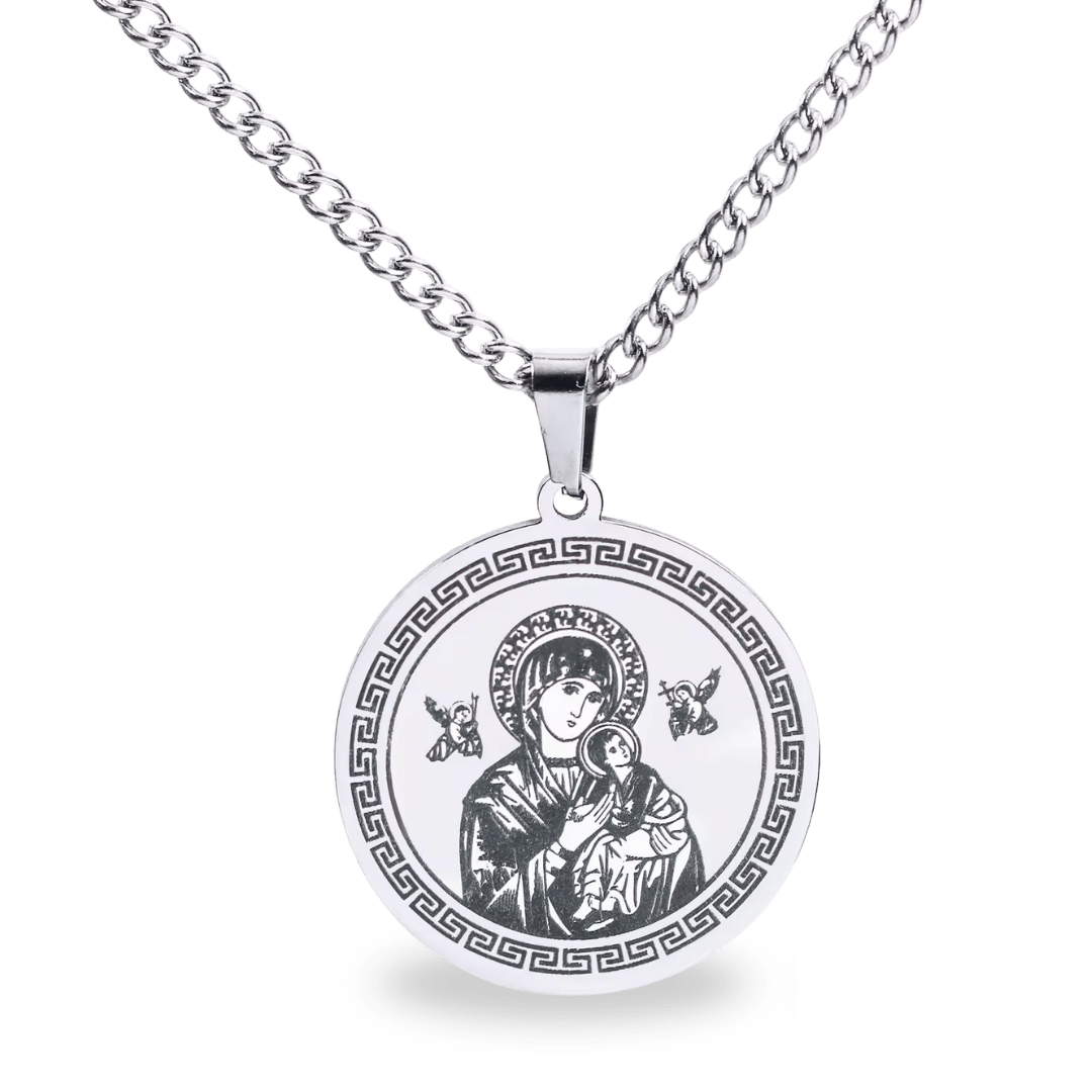 Our Lady of Guadalupe Silver Pendant Necklace - JMJ Catholic Productsvariant