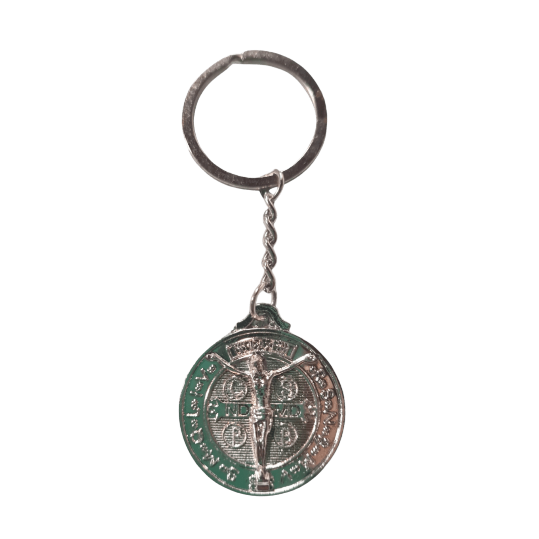 Our Lord & Our Lady of Guadalupe Silver Keyring - JMJ Catholic Productsvariant