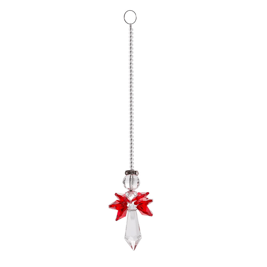 Premium Faceted Crystal Angel Hanging Ornament — Delicate Design - JMJ Catholic Productsvariant