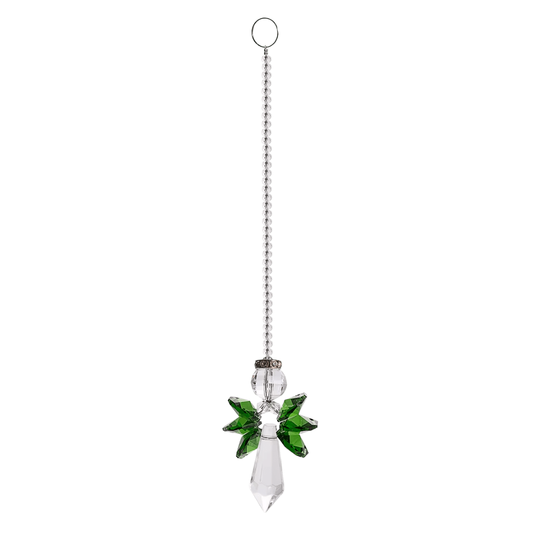 Premium Faceted Crystal Angel Hanging Ornament — Delicate Design - JMJ Catholic Productsvariant