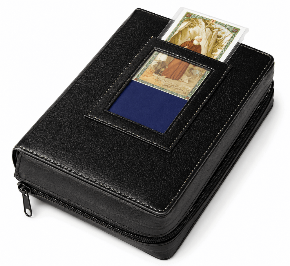 Premium Genuine Leather Breviary Missal Cover – Window Design - JMJ Catholic Productsvariant