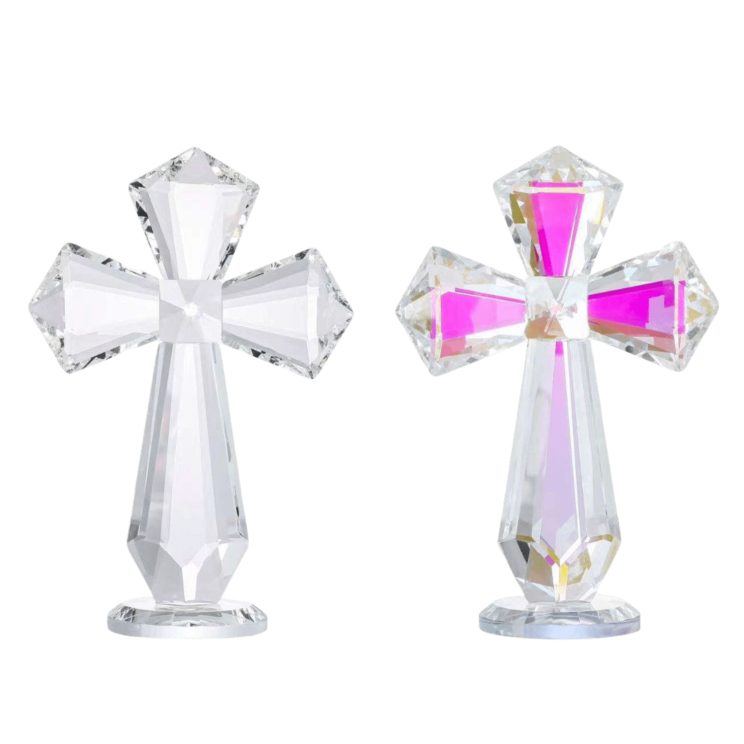 Premium Large Crystal Standing Crucifix — 2 Designs - JMJ Catholic Productsvariant