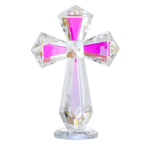 Premium Large Crystal Standing Crucifix — 2 Designs