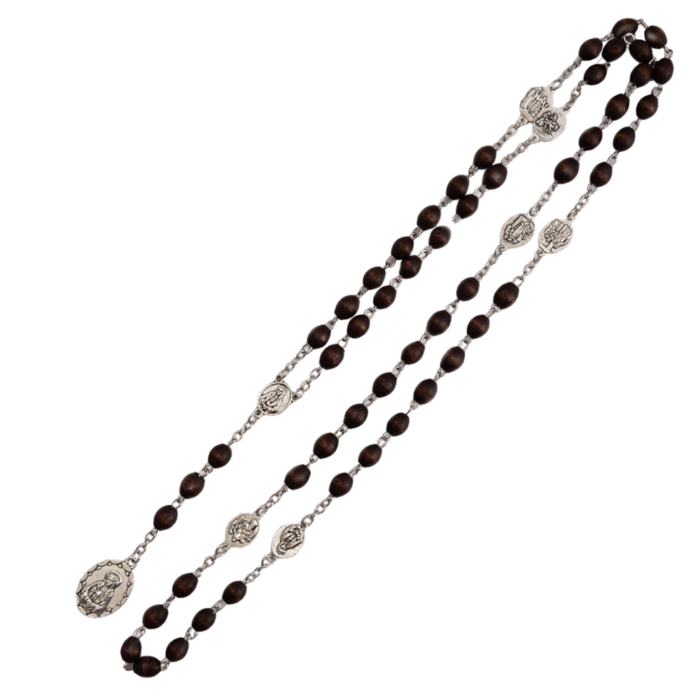Religious Rosary with Holy Virgin Mary Pendant - JMJ Catholic Productsvariant
