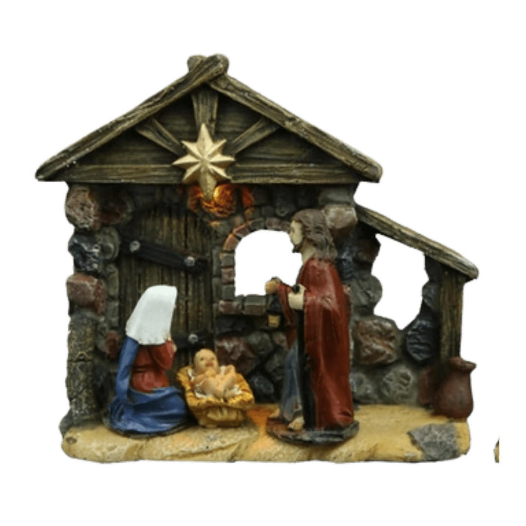 Resin Nativity Scene Ornament — a Gently Illuminated Devotional Keepsake (3 Styles)