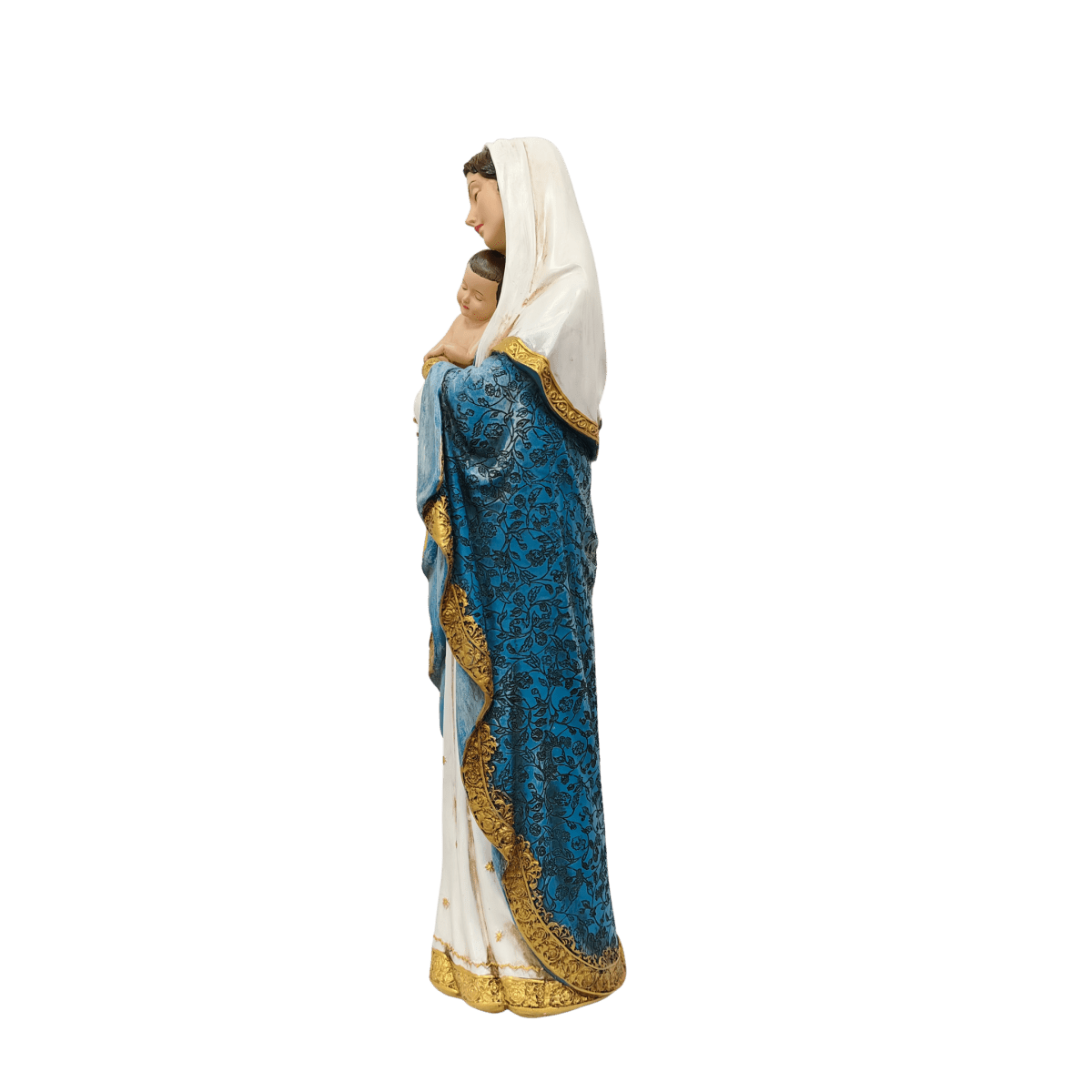 Roman Madonna & Child — Tender Hand-Painted Resin Statue (Extra Large, 60cm) - JMJ Catholic Productsvariant
